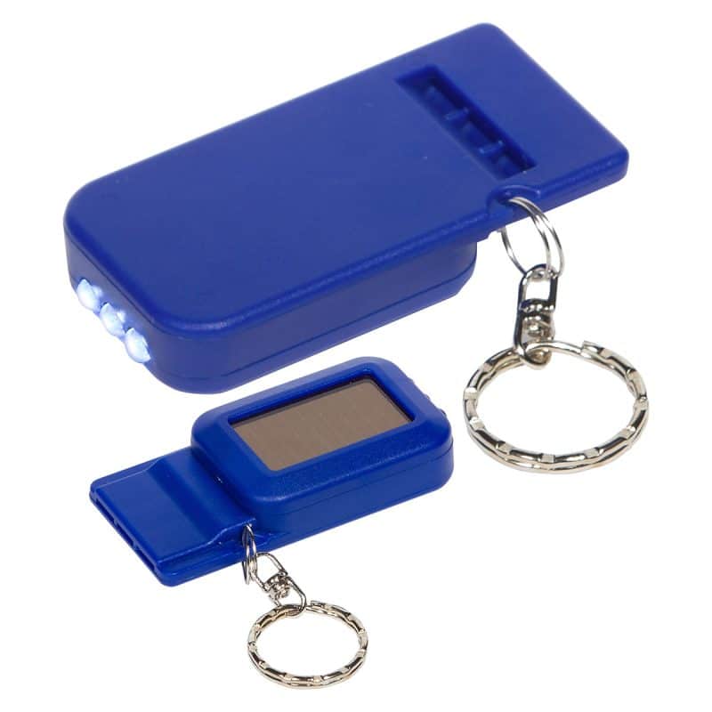 Solar Powered Light & Whistle Key Chain - 5