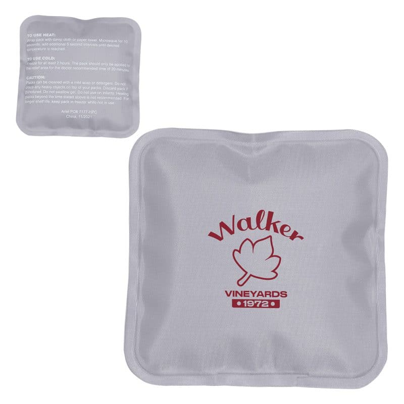 Square Nylon-Covered Hot/Cold Pack - 4