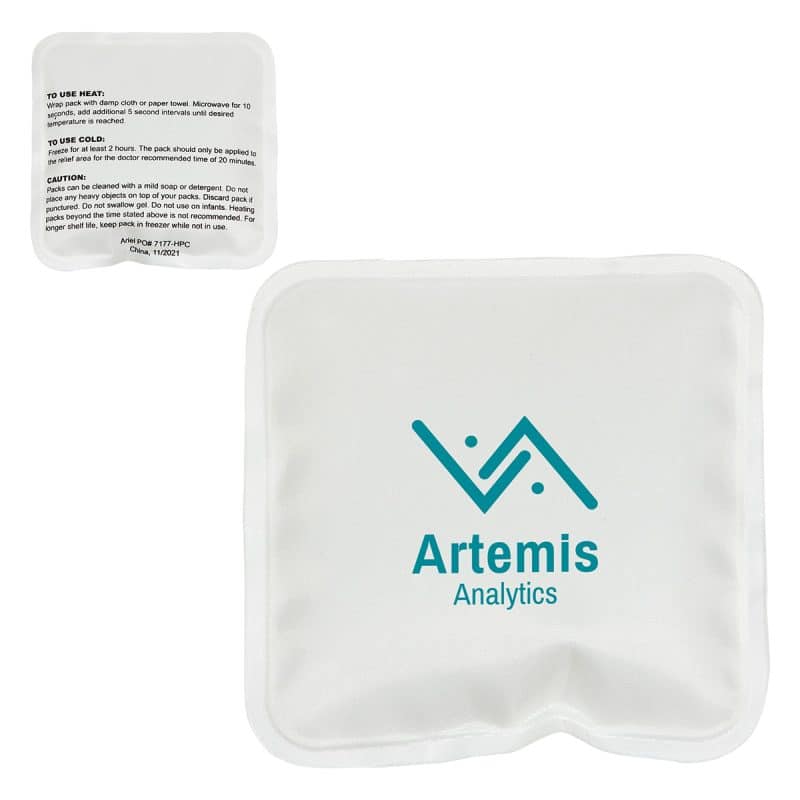 Square Nylon-Covered Hot/Cold Pack - 6