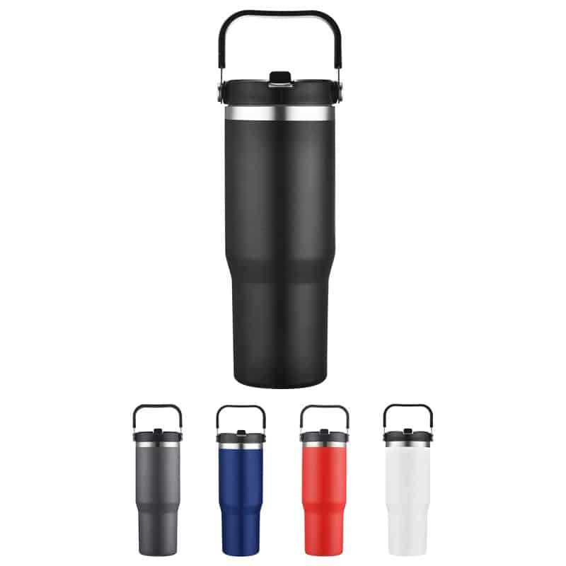 Tollara 30 oz Vacuum Insulated Tumbler with Flip Top Spout - 1