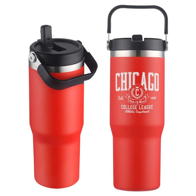 Tollara 30 oz Vacuum Insulated Tumbler with Flip Top Spout - 8
