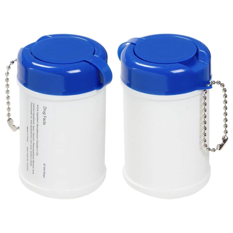 Travel Well Sanitizer Wipes Key Chain - 3