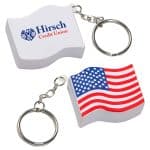 US Flag Stress Reliever Key Chain - 1