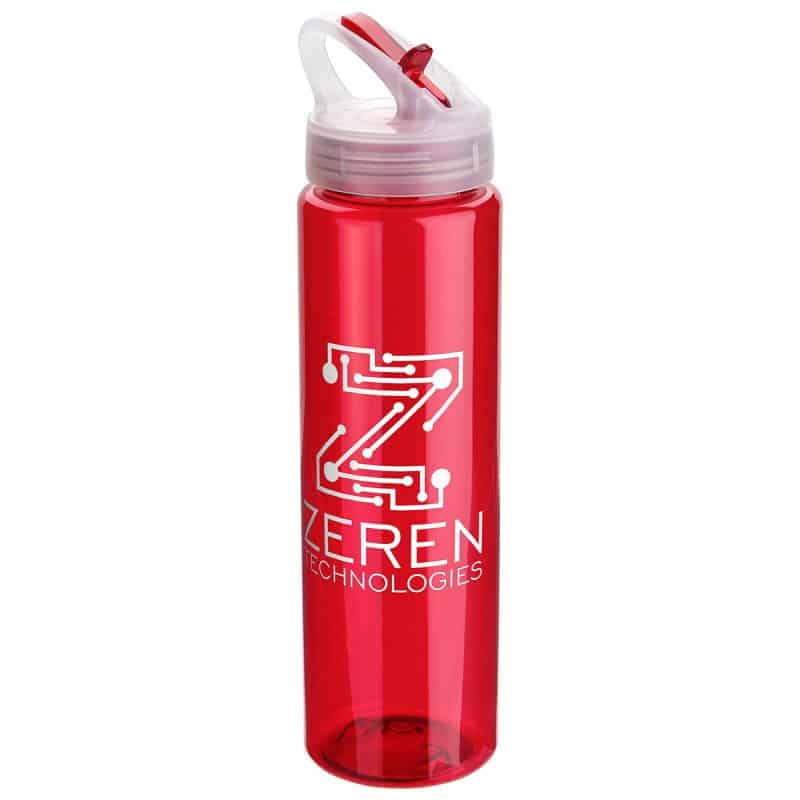 Velo 32 oz PET Bottle with Flip-Up Lid - 8