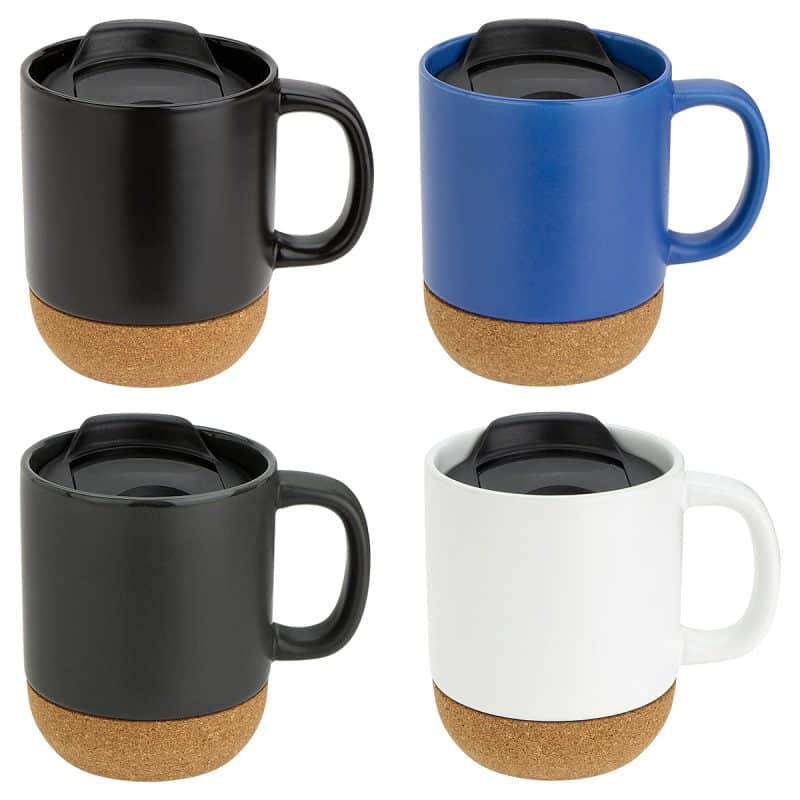 Balsamo 12 oz Ceramic Mug with Cork Base - 1