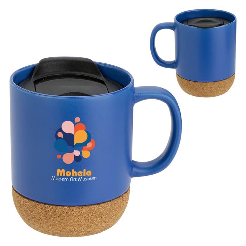 Balsamo 12 oz Ceramic Mug with Cork Base - 4