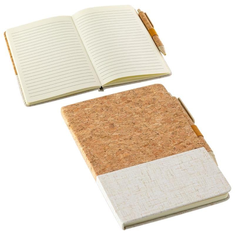 Cork & Linen Journal with Eco Pen - 1