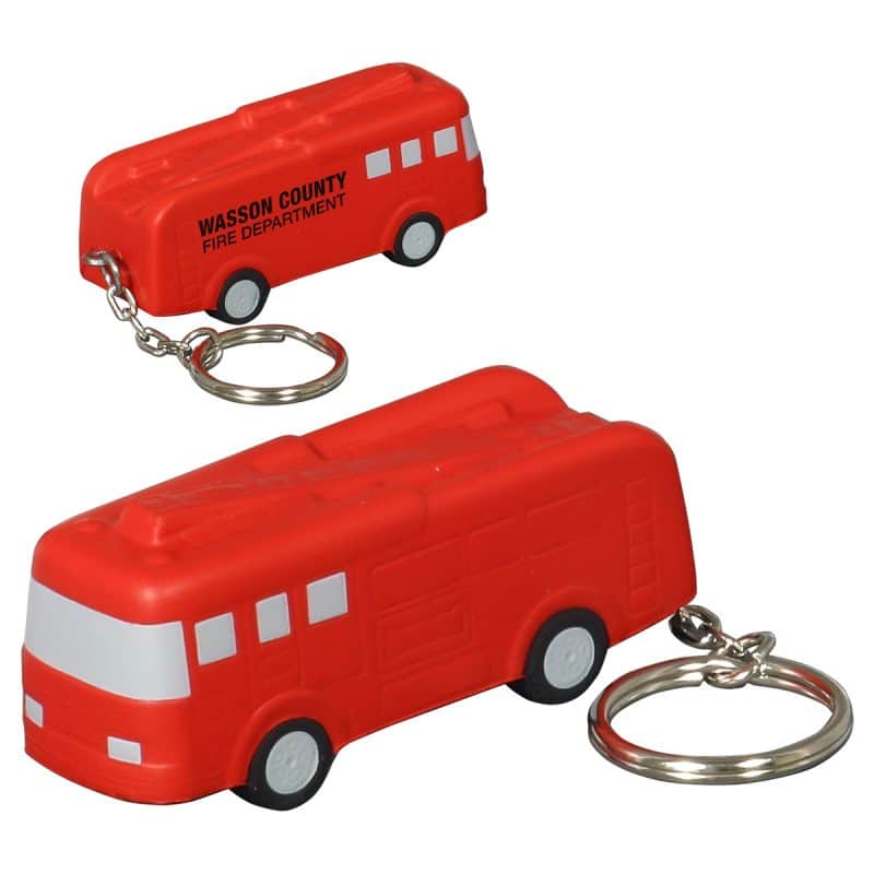 Fire Truck Stress Reliever Key Chain - 2