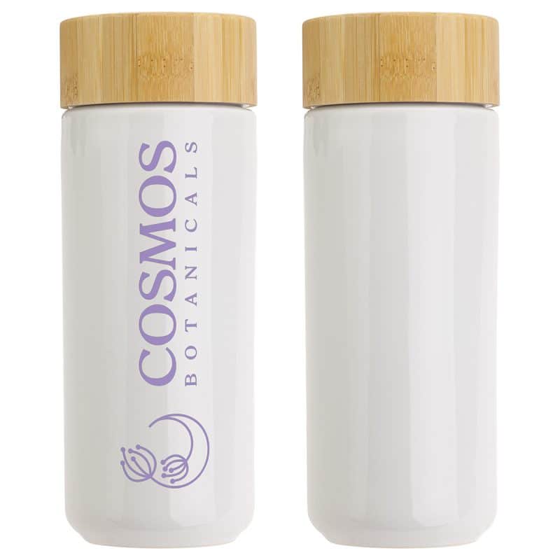 Milan 10 oz Ceramic Tumbler with Bamboo Lid - 4