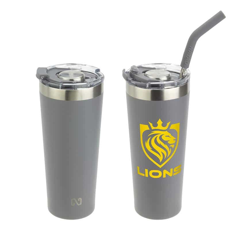 NAYAD® Trouper 22 oz Stainless Double-wall Tumbler with Straw - 6