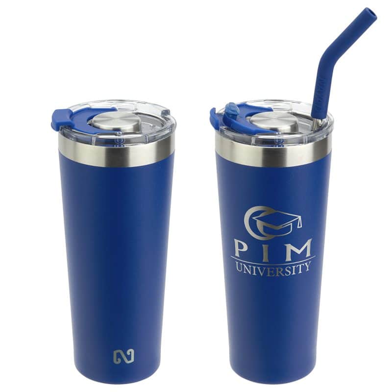 NAYAD® Trouper 22 oz Stainless Double-wall Tumbler with Straw - 8