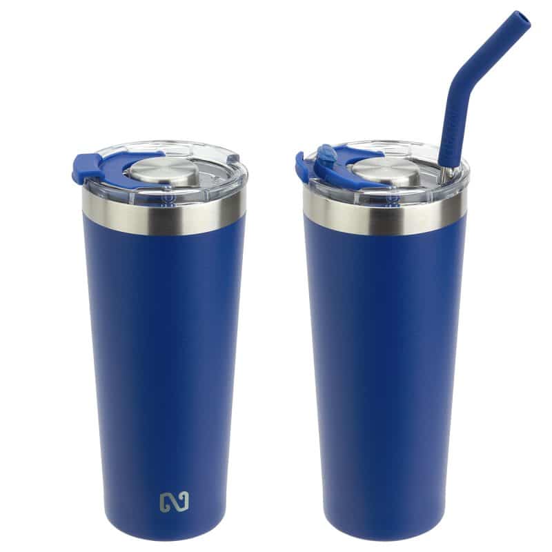 NAYAD® Trouper 22 oz Stainless Double-wall Tumbler with Straw - 9