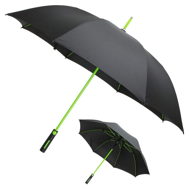 Parkside Auto-Open Umbrella with Contrasting Color Frame - 3