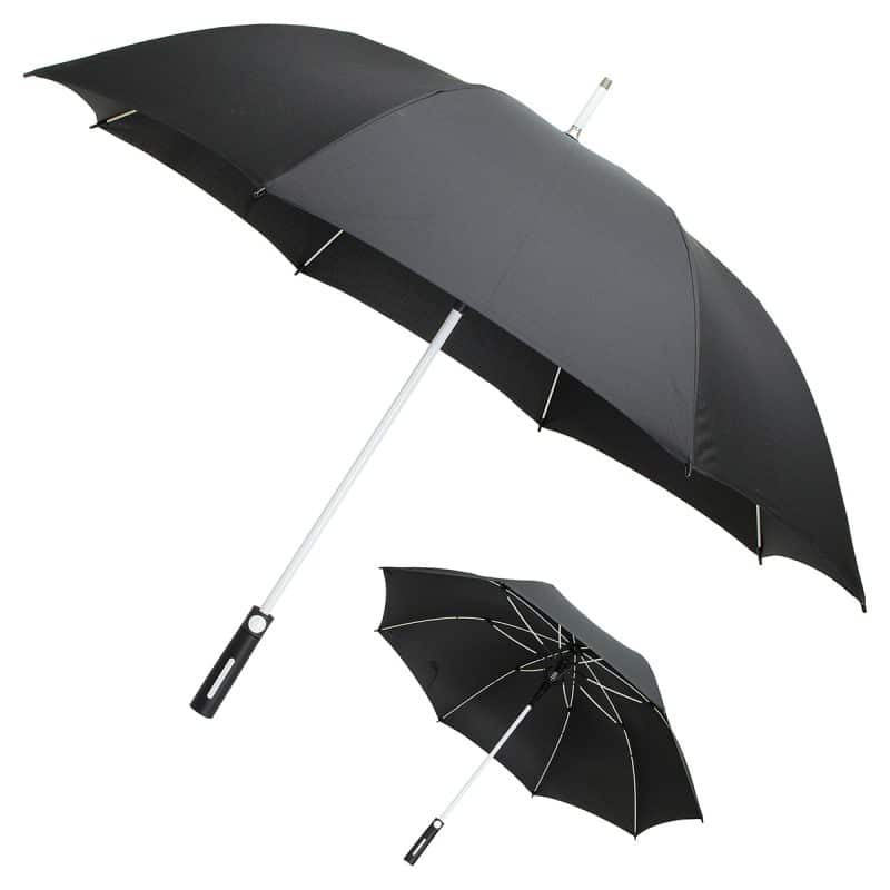 Parkside Auto-Open Umbrella with Contrasting Color Frame - 9