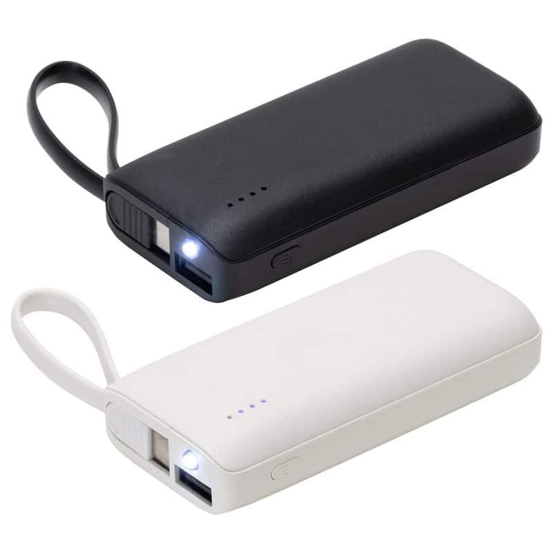 Chancellor 5000mAh Power Bank with USB-C Built-in Cable - 1
