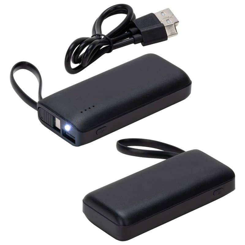 Chancellor 5000mAh Power Bank with USB-C Built-in Cable - 3