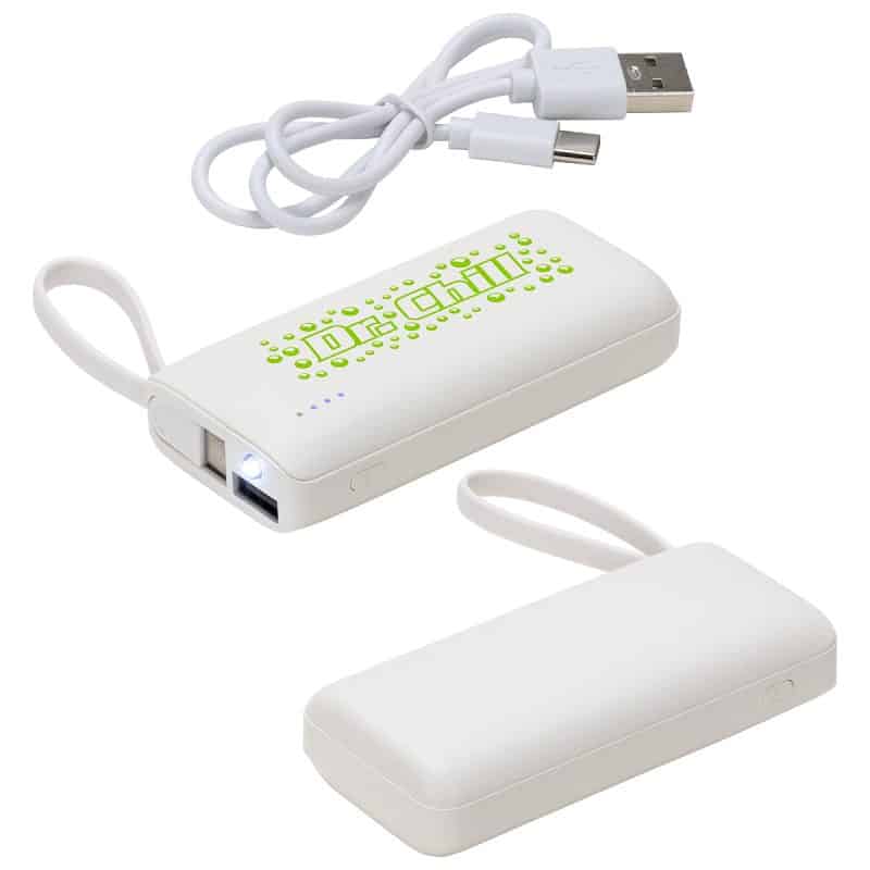 Chancellor 5000mAh Power Bank with USB-C Built-in Cable - 4