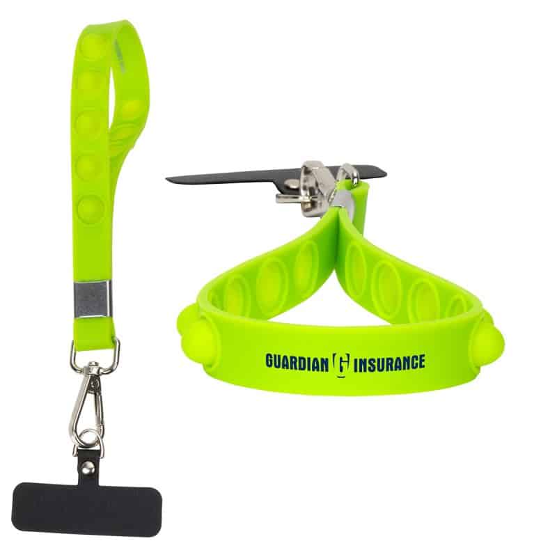 2-in-1 Push Pop Stress Reliever Phone and Keychain Wristlet - 8