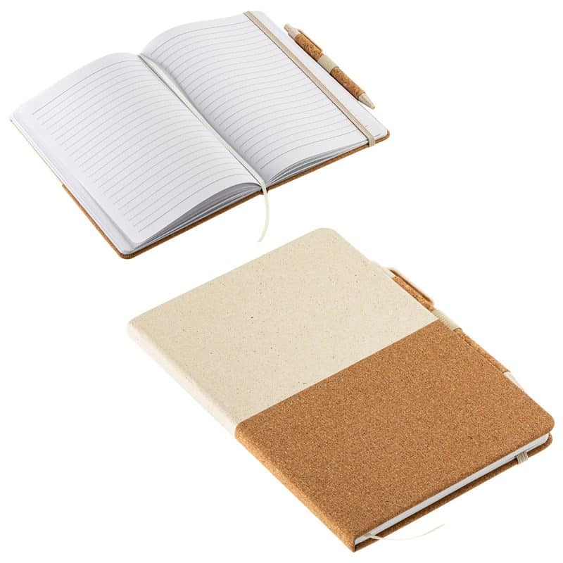 GrassField Cork Recycled Journal with Pen - 1