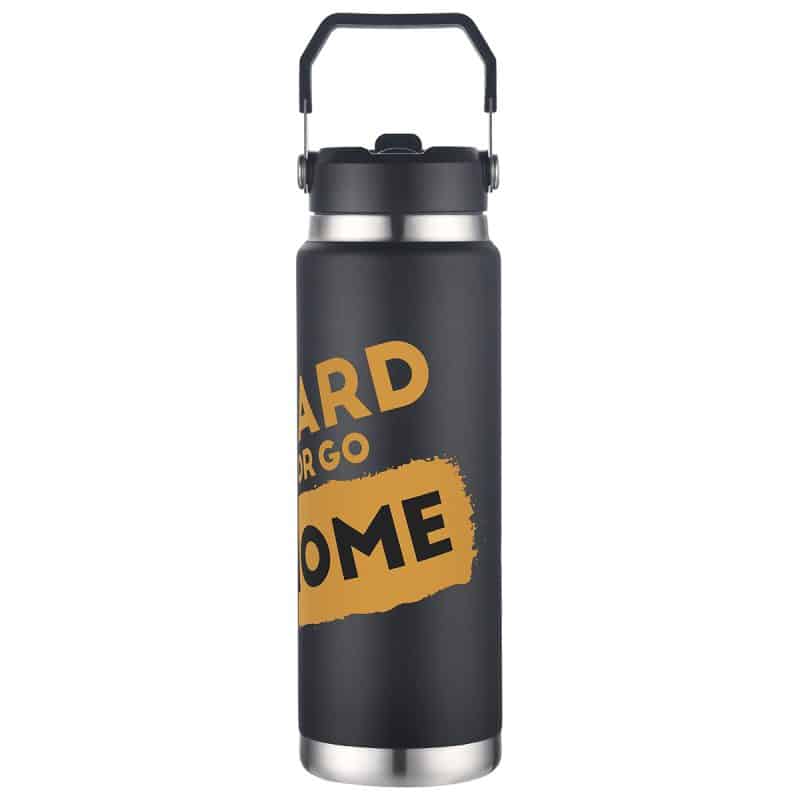 Senago 30 oz Vacuum Insulated Stainless Steel Bottle with Build-in Straw - 2