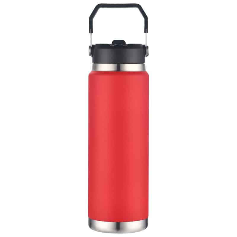 Senago 30 oz Vacuum Insulated Stainless Steel Bottle with Build-in Straw - 7