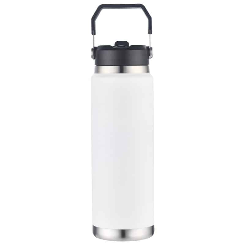 Senago 30 oz Vacuum Insulated Stainless Steel Bottle with Build-in Straw - 9