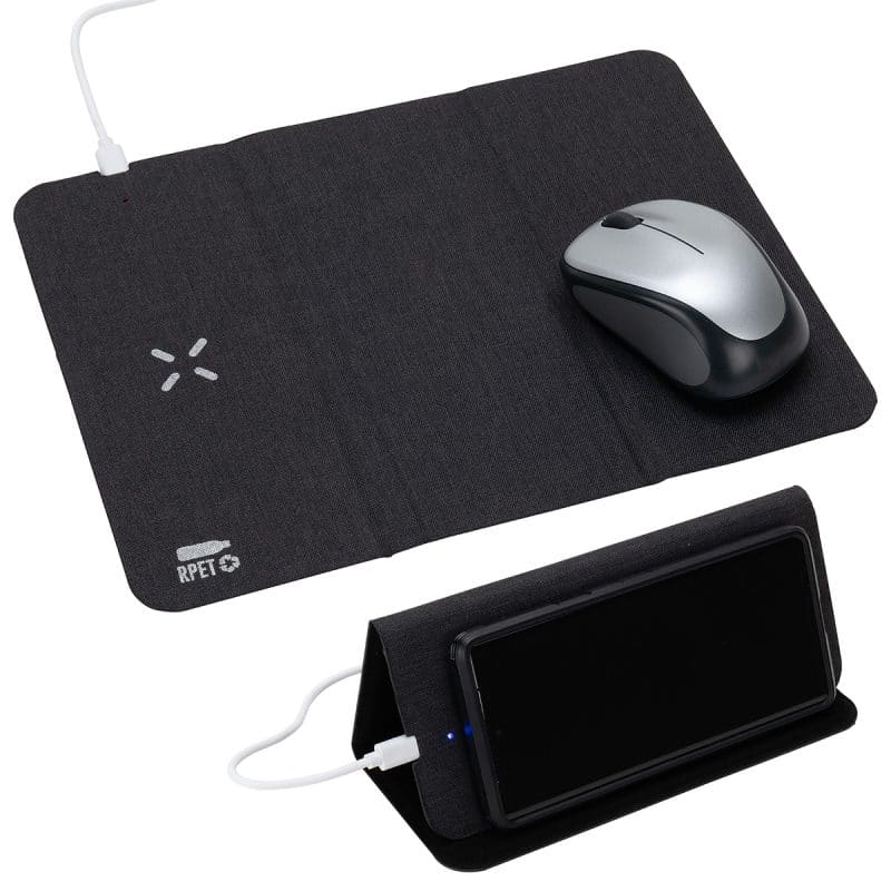 Acadia RPET Mouse Pad with 15W Wireless Charger - 1