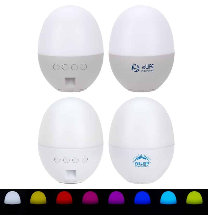 Audio Dome Lighted Wireless Speaker with White Noise Sounds
