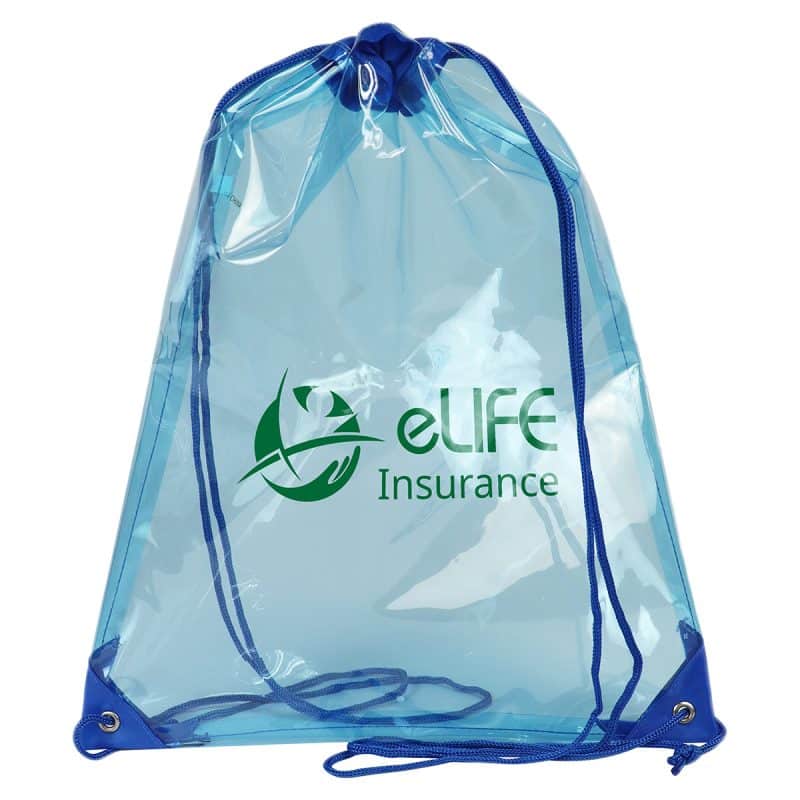 Diamond Clear TPU Drawstring Backpack - 2