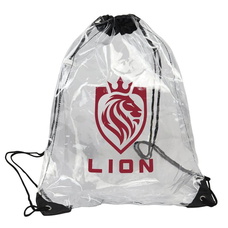 Diamond Clear TPU Drawstring Backpack - 4