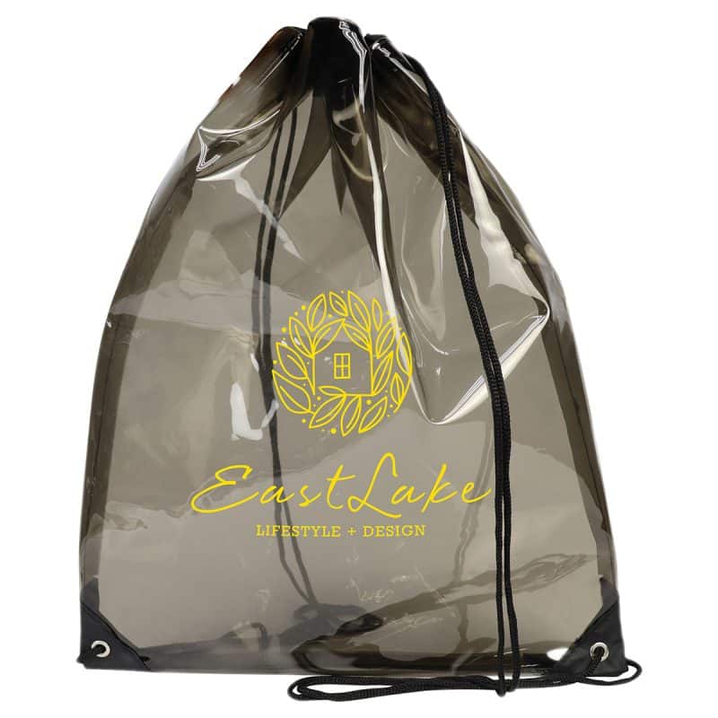 Diamond Clear TPU Drawstring Backpack - 8