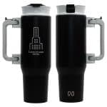 NAYAD® Genesis 40 oz Stainless Steel Double-Wall Mug with Foldable Handle - 2