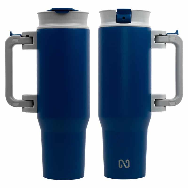 NAYAD® Genesis 40 oz Stainless Steel Double-Wall Mug with Foldable Handle - 5