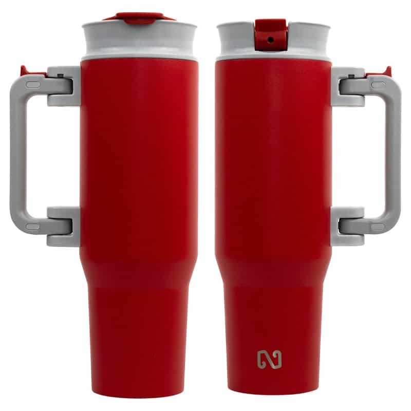 NAYAD® Genesis 40 oz Stainless Steel Double-Wall Mug with Foldable Handle - 7