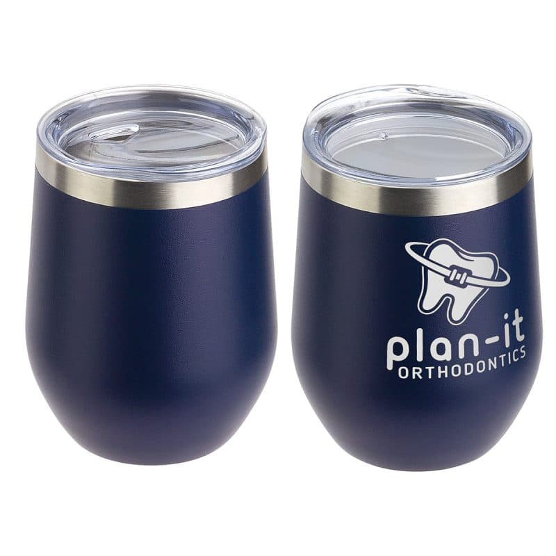 Pero 12 oz Copper-Lined Powder-Coated Insulated Goblet - 2