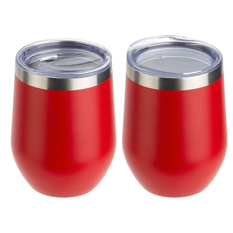 Pero 12 oz Copper-Lined Powder-Coated Insulated Goblet - 7