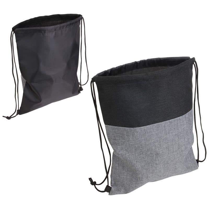 Quill Non-Woven/Nylon Drawstring Backpack - 3