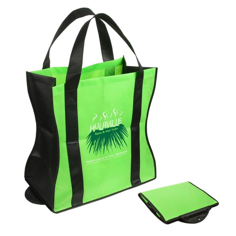 Wave Rider Non-Woven Folding Tote - 6