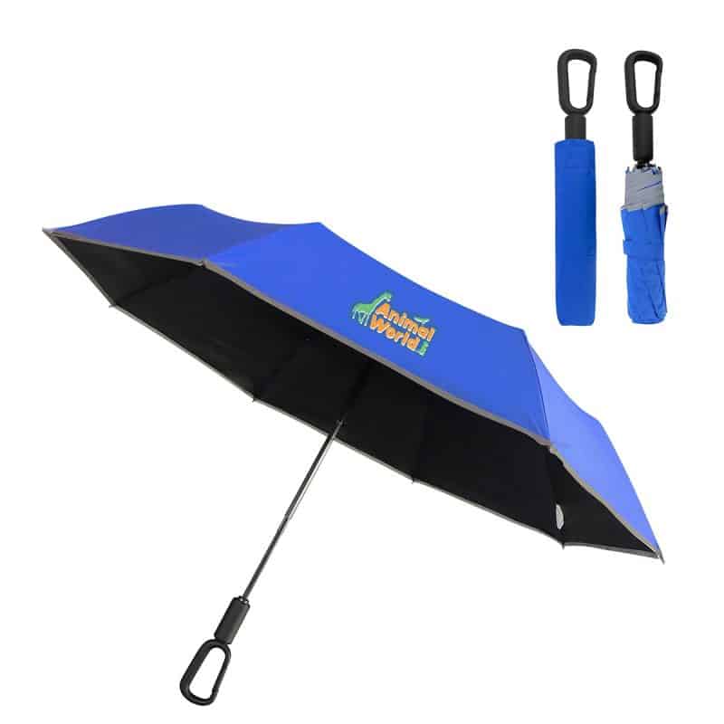 Ridgeline 46" Arc Reflective Umbrella with Carabiner Handle - 6