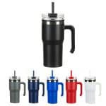 Outback 20 oz Stainless Steel/Polypropylene Mug with Lid and Straw - 1