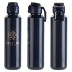 Switchback 27 oz RPET Bottle with Snap-Top Lid & Carabiner - 4