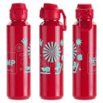 Switchback 27 oz RPET Bottle with Snap-Top Lid & Carabiner - 6