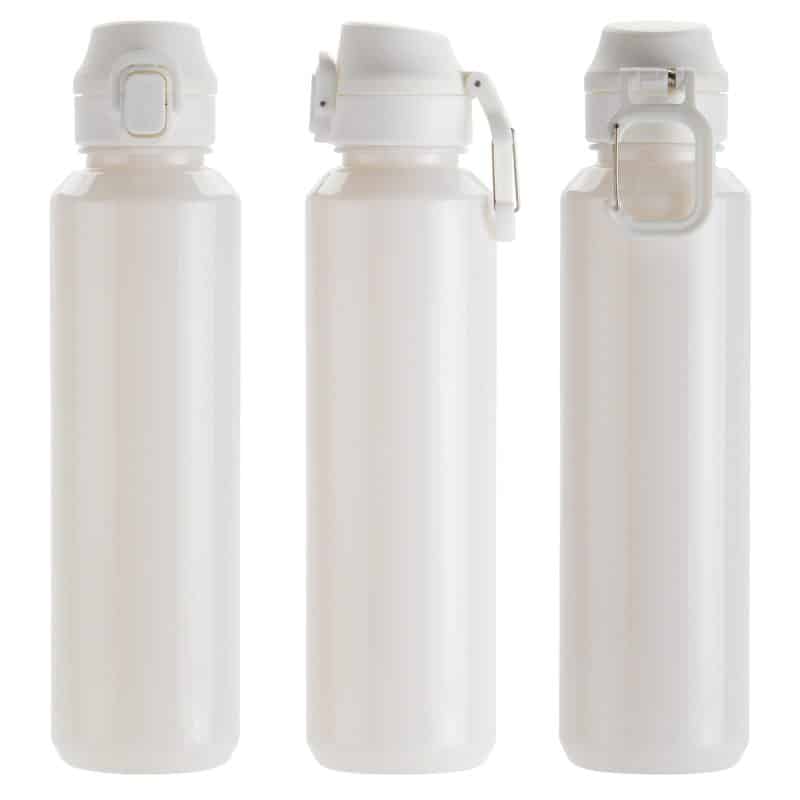 Switchback 27 oz RPET Bottle with Snap-Top Lid & Carabiner - 9