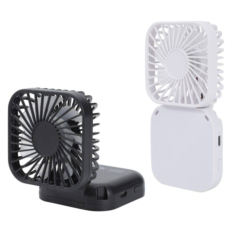 Whirlwind Mini Folding Rechargeable Fan with Lanyard - 1