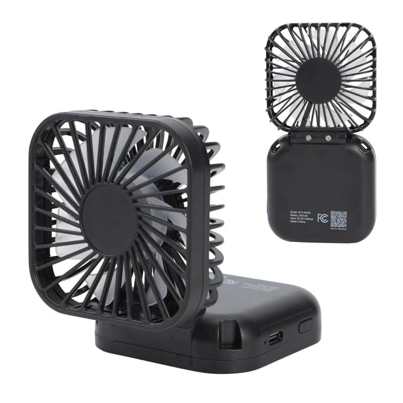Whirlwind Mini Folding Rechargeable Fan with Lanyard - 3