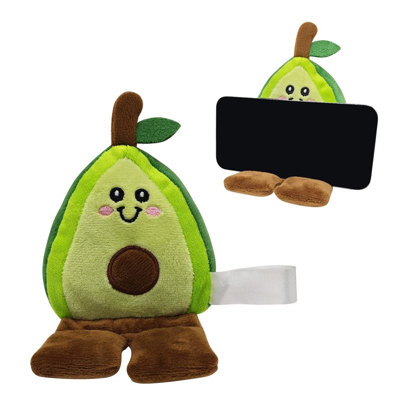 Phone Pals™ Weighted Plush Phone Holder - Avocado - 1