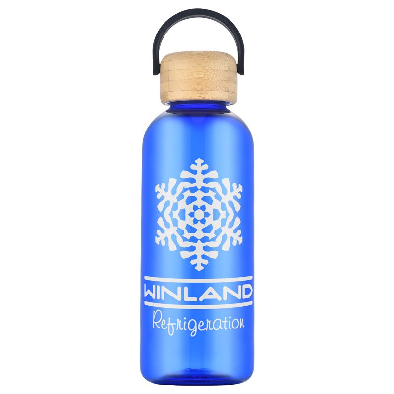 Sanzio 21 oz RPET Bottle with Bamboo Lid - 2
