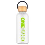 Sanzio 21 oz RPET Bottle with Bamboo Lid - 4