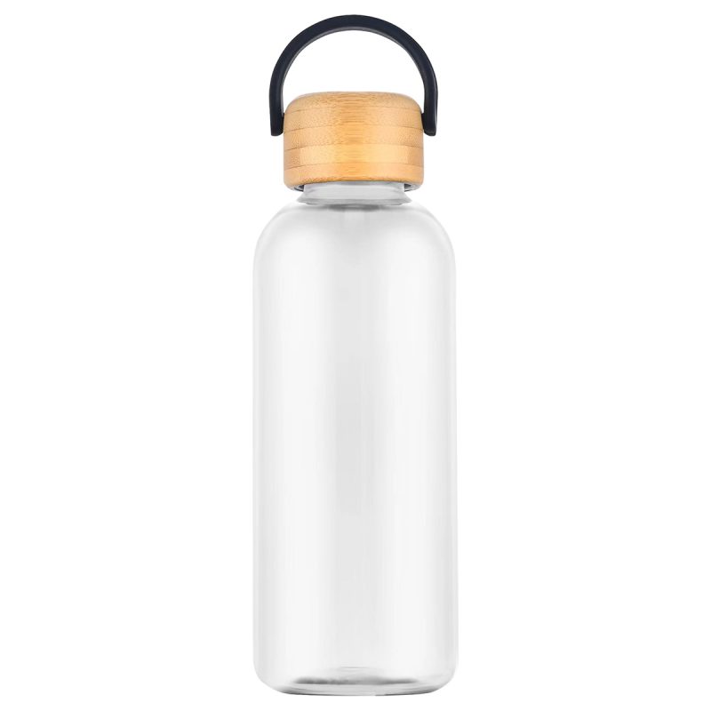 Sanzio 21 oz RPET Bottle with Bamboo Lid - 5