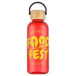 Sanzio 21 oz RPET Bottle with Bamboo Lid - 6